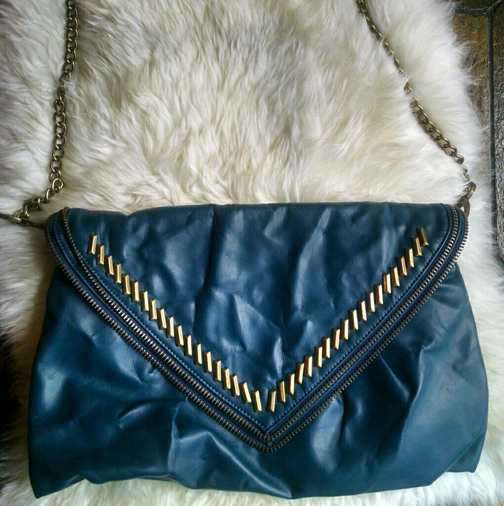 Matt & Nat Vegan Leather Teal Crossbody Purse